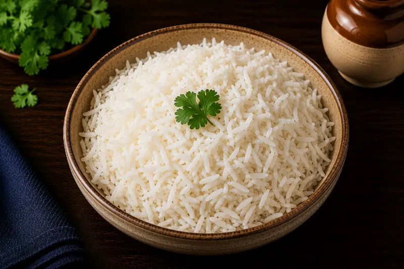 Steamed Rice from Sunita's Kitchen